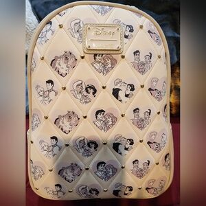 Disney Loungefly Couples Quilted Backpack